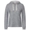 Cecil Damen Hoodie Sweatshirt Bouclé Casual Denim Blue