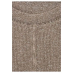 Cecil Damen Pullover Cosy Taupe Melange -Modebekleidungs Geschäft cecil cosy shirt beige 12479 detail