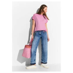 Cecil Damen T-Shirt GMD Bloomy Pink 8 Cecil Damen T-Shirt GMD Bloomy Pink -Modebekleidungs Geschäft cecil gmd shirt rosa 15369 model