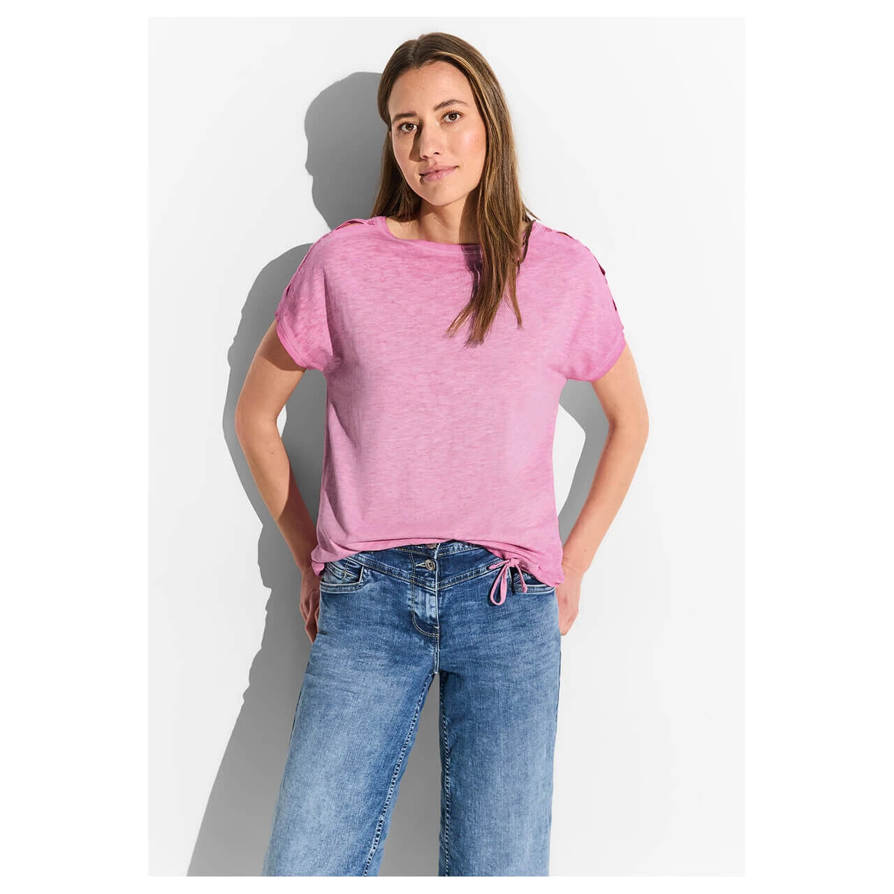 Cecil Damen T-Shirt GMD Bloomy Pink 2 Cecil Damen T-Shirt GMD Bloomy Pink – Bild 2