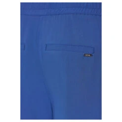Cecil Neele Wideleg Capri 3/4 Hose Blue Sea -Modebekleidungs Geschäft cecil jeans neele blau 14922 ansicht detail hinten