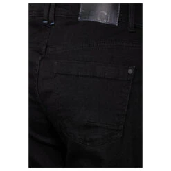 Cecil Neele Jeans Black -Modebekleidungs Geschäft cecil jeans neele schwarz 10001 model detail hinten