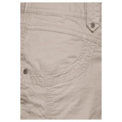 Cecil New York Capri Papertouch 3/4 Baumwollhose Boulder Beige -Modebekleidungs Geschäft cecil jeans new york papertouch beige 15603 ansicht detail vorne