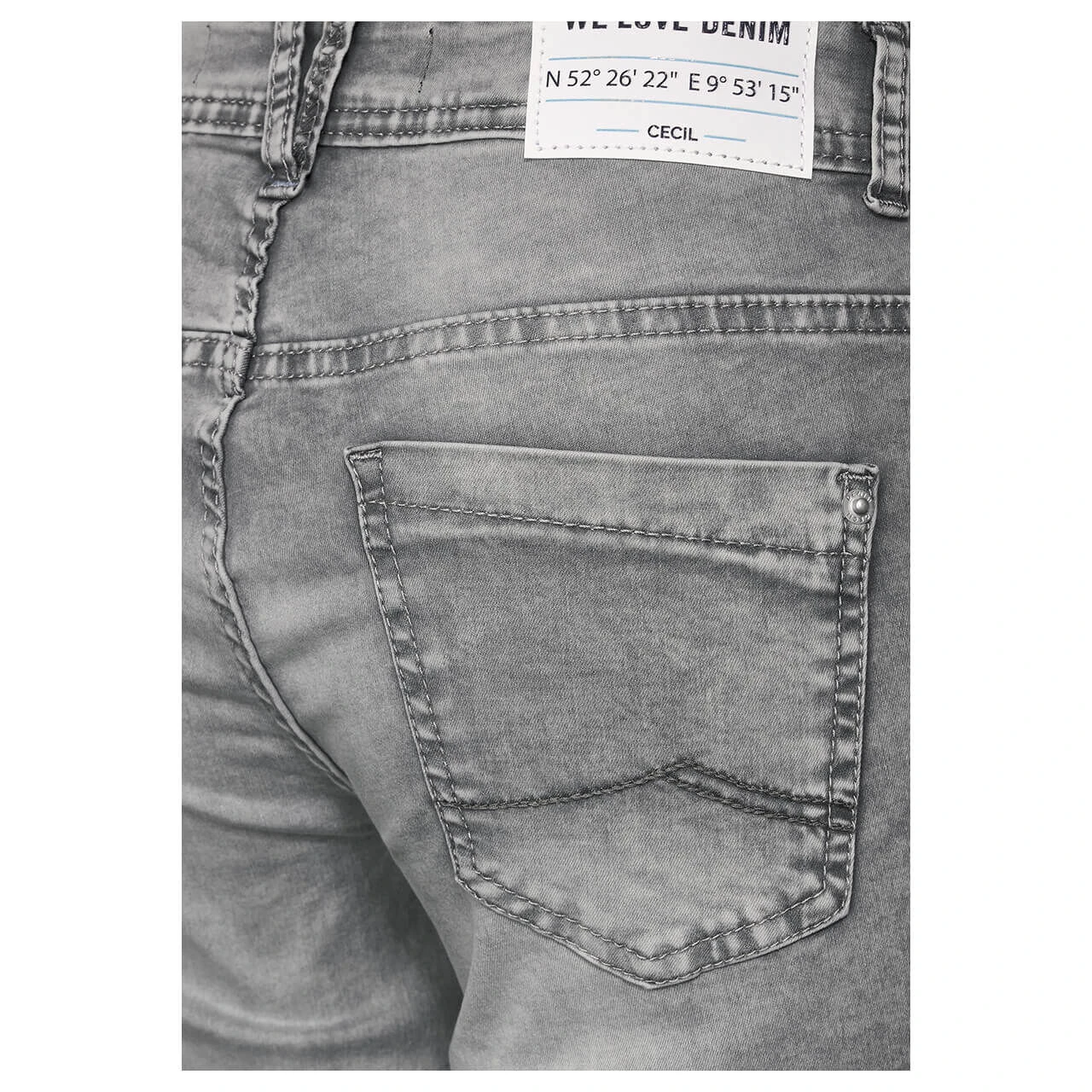 Cecil Scarlett Capri 3/4 Jeans Grey Washed 8 Cecil Scarlett Capri 3/4 Jeans Grey Washed – Bild 8