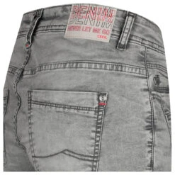 Cecil Scarlett Jeans Shorts Mid Grey Used Washed -Modebekleidungs Geschäft cecil jeans scarlett shorts grey 10271 detail hinten