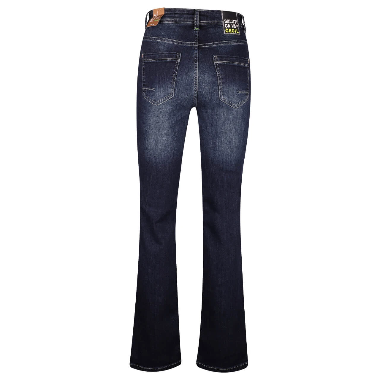 Cecil Toronto Bootcut Jeans Dark Blue Destroyed 2 Cecil Toronto Bootcut Jeans Dark Blue Destroyed – Bild 2