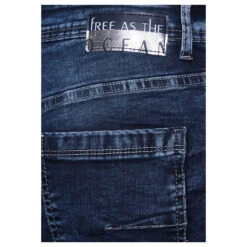 Cecil Toronto Kick Flare 7/8 Jeans Mid Blue 18 Cecil Toronto Kick Flare 7/8 Jeans Mid Blue -Modebekleidungs Geschäft cecil jeans toronto kick flare mid blue 10281 ansicht detail hinten