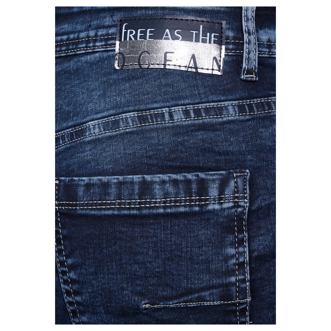 Cecil Toronto Kick Flare 7/8 Jeans Mid Blue 9 Cecil Toronto Kick Flare 7/8 Jeans Mid Blue – Bild 9