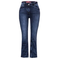Cecil Toronto Kick Flare 7/8 Jeans Mid Blue