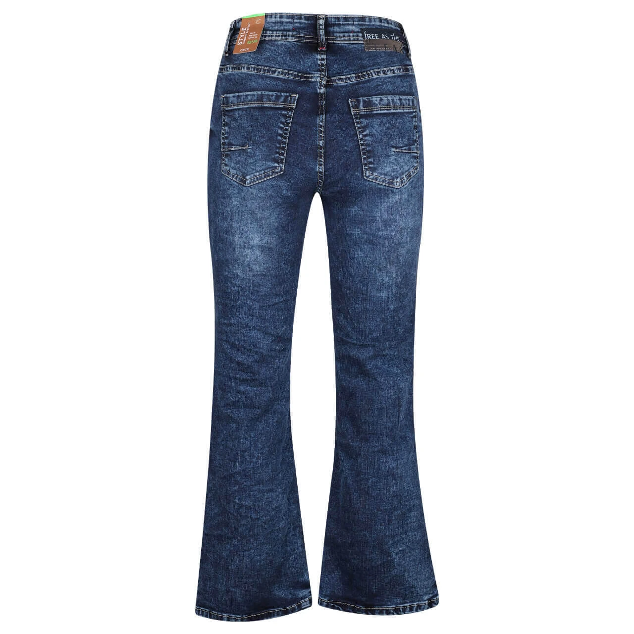 Cecil Toronto Kick Flare 7/8 Jeans Mid Blue 2 Cecil Toronto Kick Flare 7/8 Jeans Mid Blue – Bild 2
