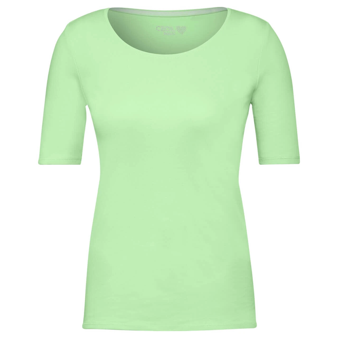 Cecil Damen T-Shirt Lena Matcha Lime 1 Cecil Damen T-Shirt Lena Matcha Lime