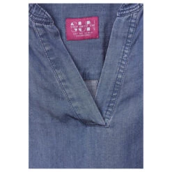 Cecil Damen 3/4 Arm Bluse Lyocell Mid Blue Wash -Modebekleidungs Geschäft cecil lyocell blouse bluse blau 10281 detail