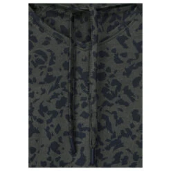 Cecil Damen 3/4 Arm Shirt Minimal Tunic Strong Khaki Printed -Modebekleidungs Geschäft cecil minimal tunic gruen 25382 detail