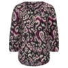 Cecil Damen 3/4 Arm Bluse Multicolor Print Black