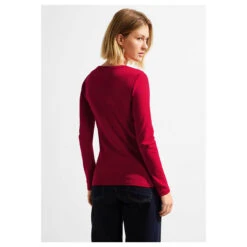Cecil Damen Langarm Shirt Pia Casual Red 7 Cecil Damen Langarm Shirt Pia Casual Red -Modebekleidungs Geschäft cecil pia langarmshirt rot 14935 hinten