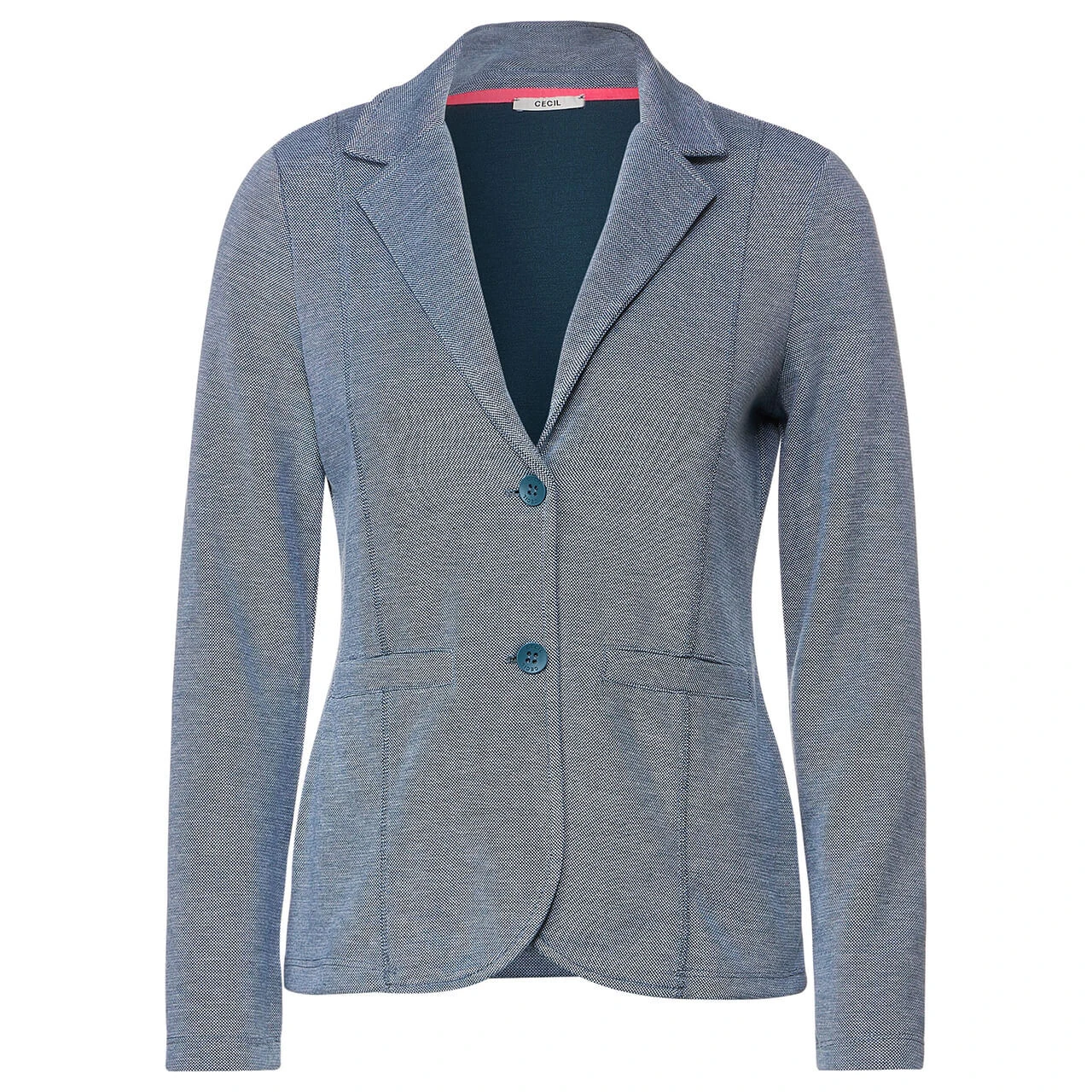 Cecil Piqué Blazer Deep Lake Green 1 Cecil Piqué Blazer Deep Lake Green