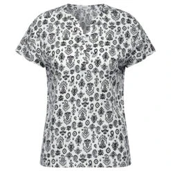 Cecil Damen T-Shirt Vanilla White Ornament