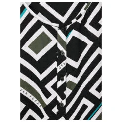 Cecil Damen Langarm Bluse Round Neck Black Printed -Modebekleidungs Geschäft cecil printed round neck blouse schwarz 30001 detail