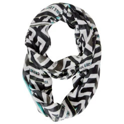 Cecil Damen Loop Tuch Black White Printed