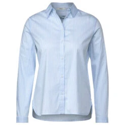 Cecil Damen Langarm Bluse Stripe Blouse Tranquil Blue