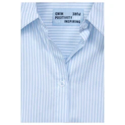 Cecil Damen Langarm Bluse Stripe Blouse Tranquil Blue -Modebekleidungs Geschäft cecil stripe blouse bluse blau 24921 detail