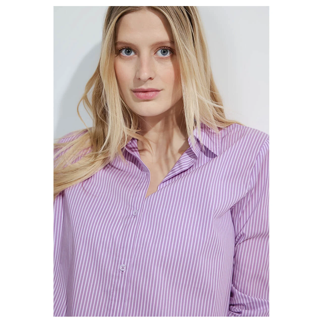 Cecil Damen Langarm Bluse Stripe Blouse Sporty Lilac 5 Cecil Damen Langarm Bluse Stripe Blouse Sporty Lilac – Bild 5