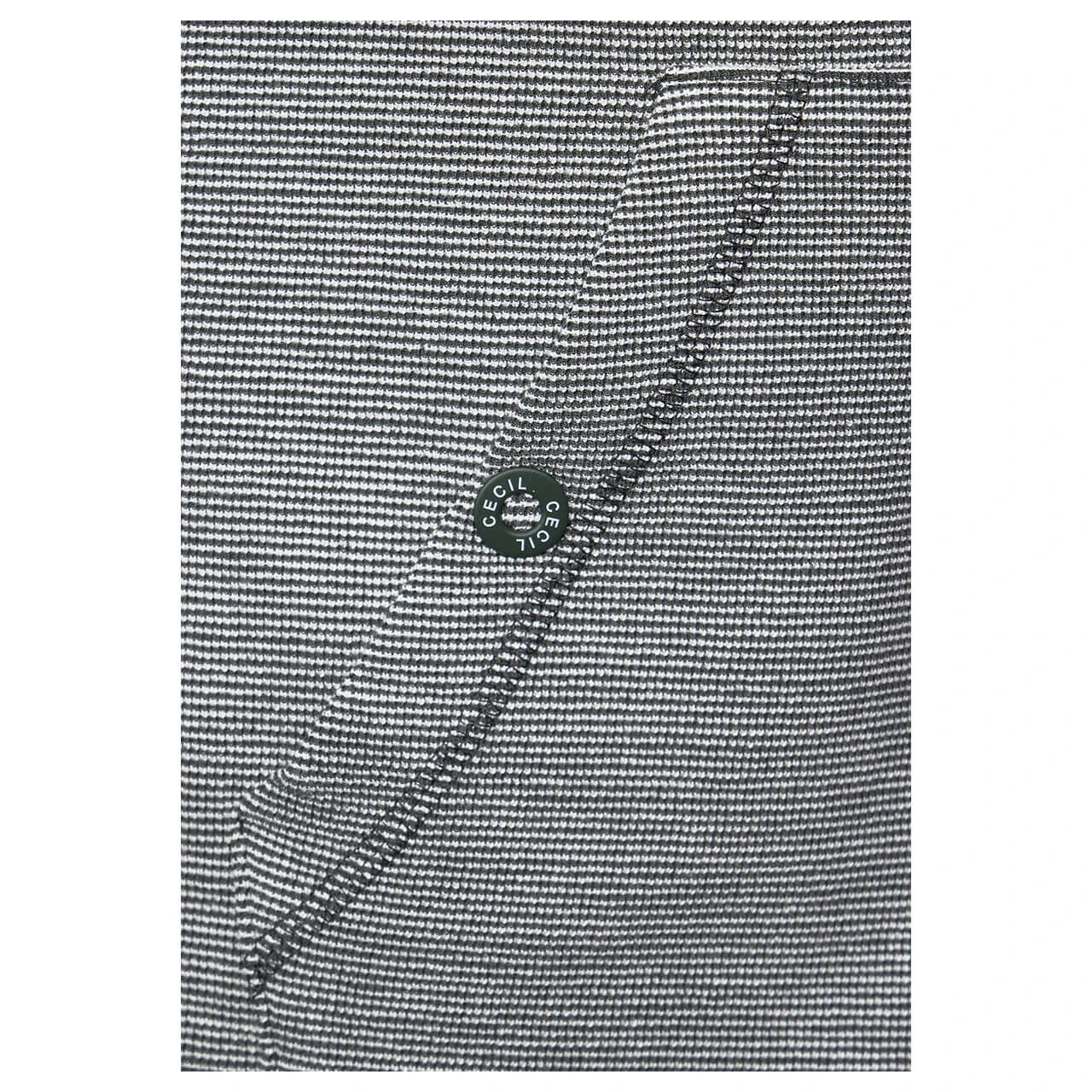 Cecil Damen Hoodie Shirtjacke Stripe Dessin Strong Khaki 5 Cecil Damen Hoodie Shirtjacke Stripe Dessin Strong Khaki – Bild 5