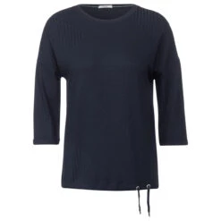 Cecil Damen 3/4 Arm Shirt Structure Mix Universal Blue