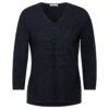 Cecil Damen 3/4 Arm Pullover Structured V-Neck Universal Blue