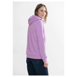 Cecil Damen Hoodie Sweatshirt Sporty Lilac -Modebekleidungs Geschäft cecil sweatshirt hoody lila 15565 model hinten