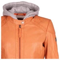 Gipsy (by Mauritius) Damen Lederjacke April Apricot 10 Gipsy (by Mauritius) Damen Lederjacke April Apricot -Modebekleidungs Geschäft gipsy april women biker lederjacke apricot 9876 detail front