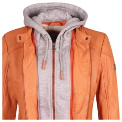 Gipsy (by Mauritius) Damen Lederjacke April Apricot 9 Gipsy (by Mauritius) Damen Lederjacke April Apricot -Modebekleidungs Geschäft gipsy april women biker lederjacke apricot 9876 detail vorne