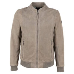 Gipsy (by Mauritius) Herren Lederjacke Berret Grey Green