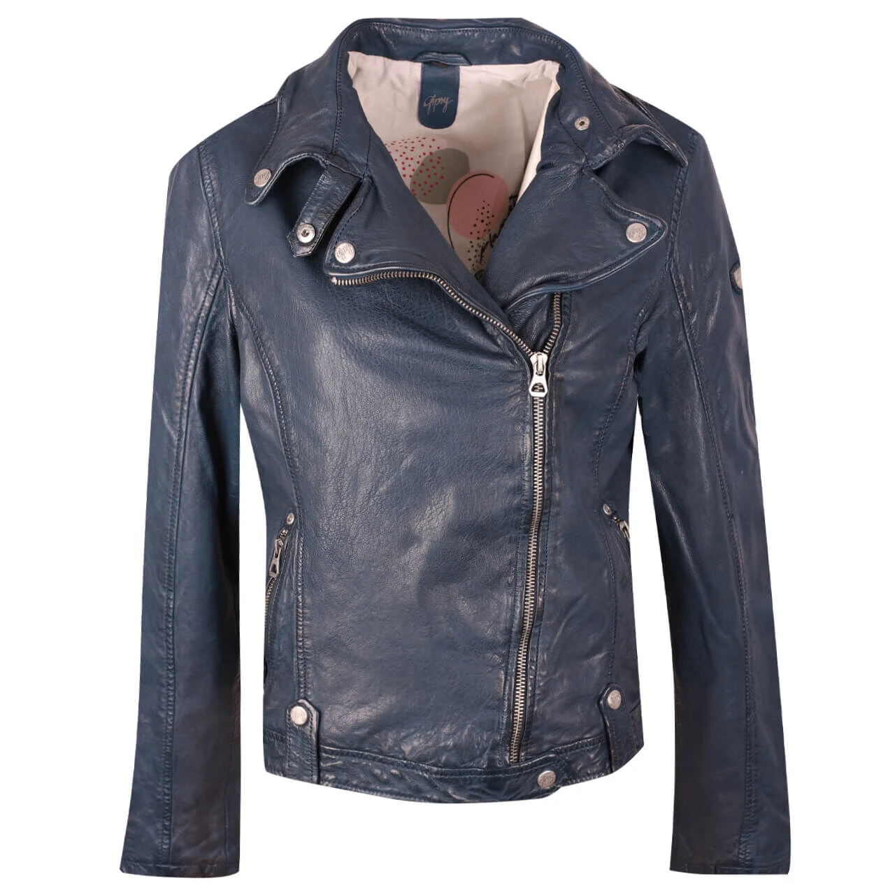 Gipsy (by Mauritius) Damen Lederjacke Faye Navy 1 Gipsy (by Mauritius) Damen Lederjacke Faye Navy