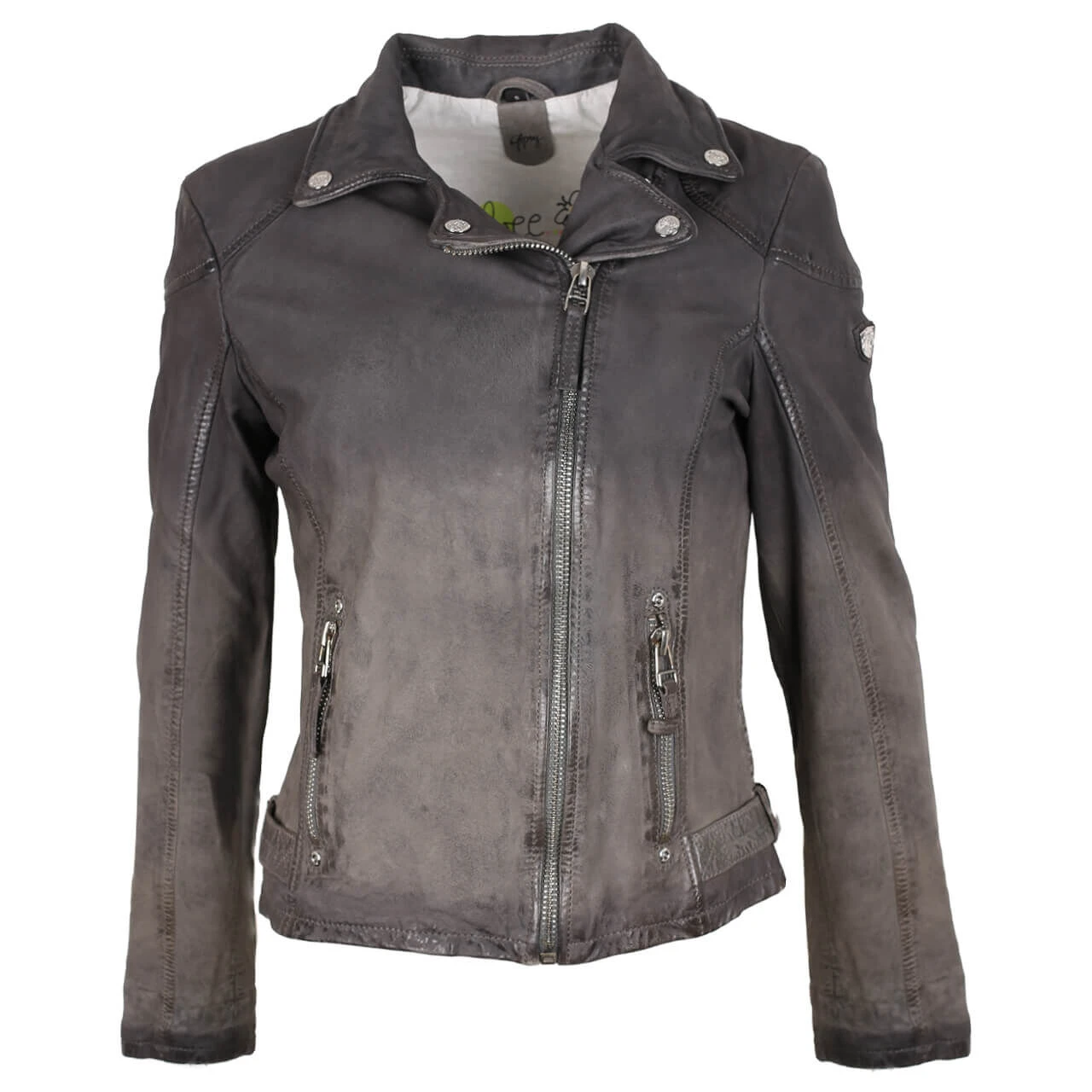 Gipsy (by Mauritius) Damen Lederjacke Kandy Dusty Blue 1 Gipsy (by Mauritius) Damen Lederjacke Kandy Dusty Blue