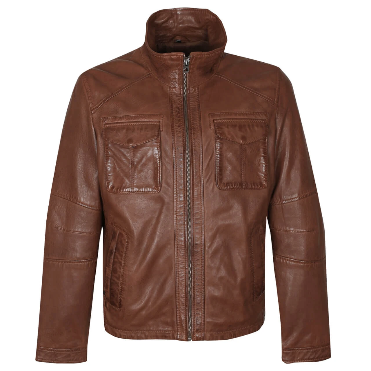 Gipsy (by Mauritius) Herren Lederjacke Lanny Cognac 1 Gipsy (by Mauritius) Herren Lederjacke Lanny Cognac