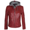Gipsy (by Mauritius) Damen Lederjacke Ammy Dark Red
