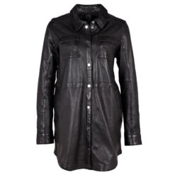 Gipsy (by Mauritius) Damen Ledermantel Miha Black