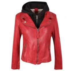 Gipsy (by Mauritius) Damen Lederjacke Yvie Red