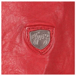 Gipsy (by Mauritius) Damen Lederjacke Yvie Red -Modebekleidungs Geschäft gipsy yvie biker jacke rot 9620 detail