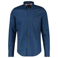 Lerros Herren Langarm Hemd Navy Painted Dots