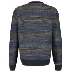 Modebekleidungs Geschäft -Modebekleidungs Geschäft lerros 1 1 arm strickpullover blau 485 hinten