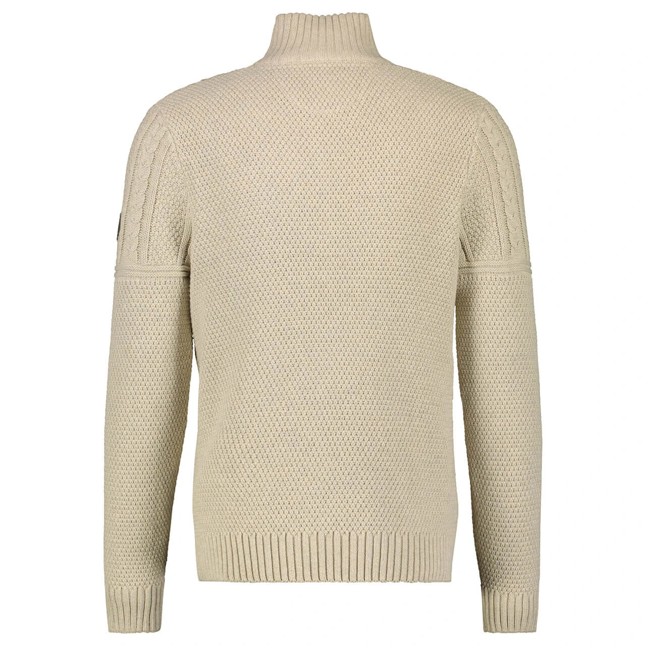 Lerros Herren Troyer Pullover Tender Beige Melange 2 Lerros Herren Troyer Pullover Tender Beige Melange – Bild 2