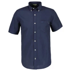 Lerros Herren 1/2 Arm Hemd Vintage Marine Blue