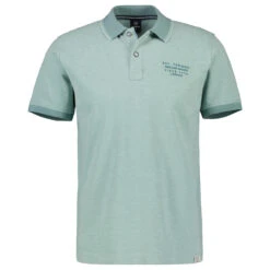 Lerros Herren Piqué Poloshirt Turquoise Green Stitch