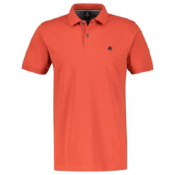 Lerros Herren Piqué Poloshirt Deep Coral Red