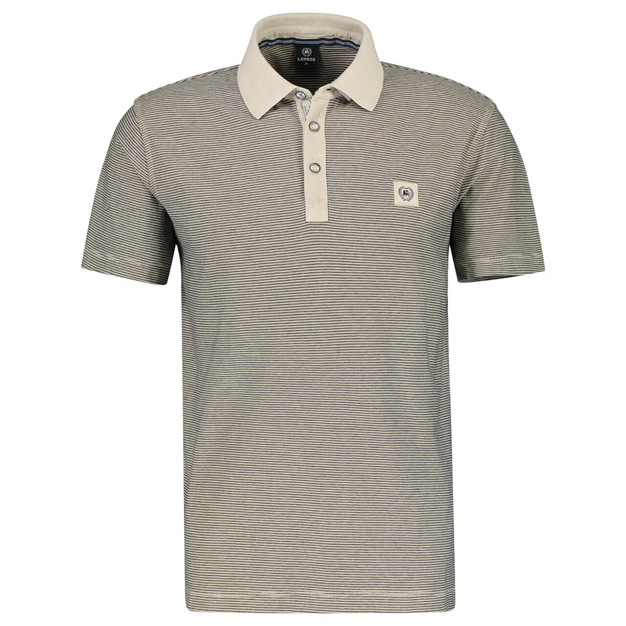 Lerros Herren Poloshirt Light Dune Beige Stripes 1 Lerros Herren Poloshirt Light Dune Beige Stripes