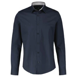 Lerros Herren Langarm Hemd Clean Navy