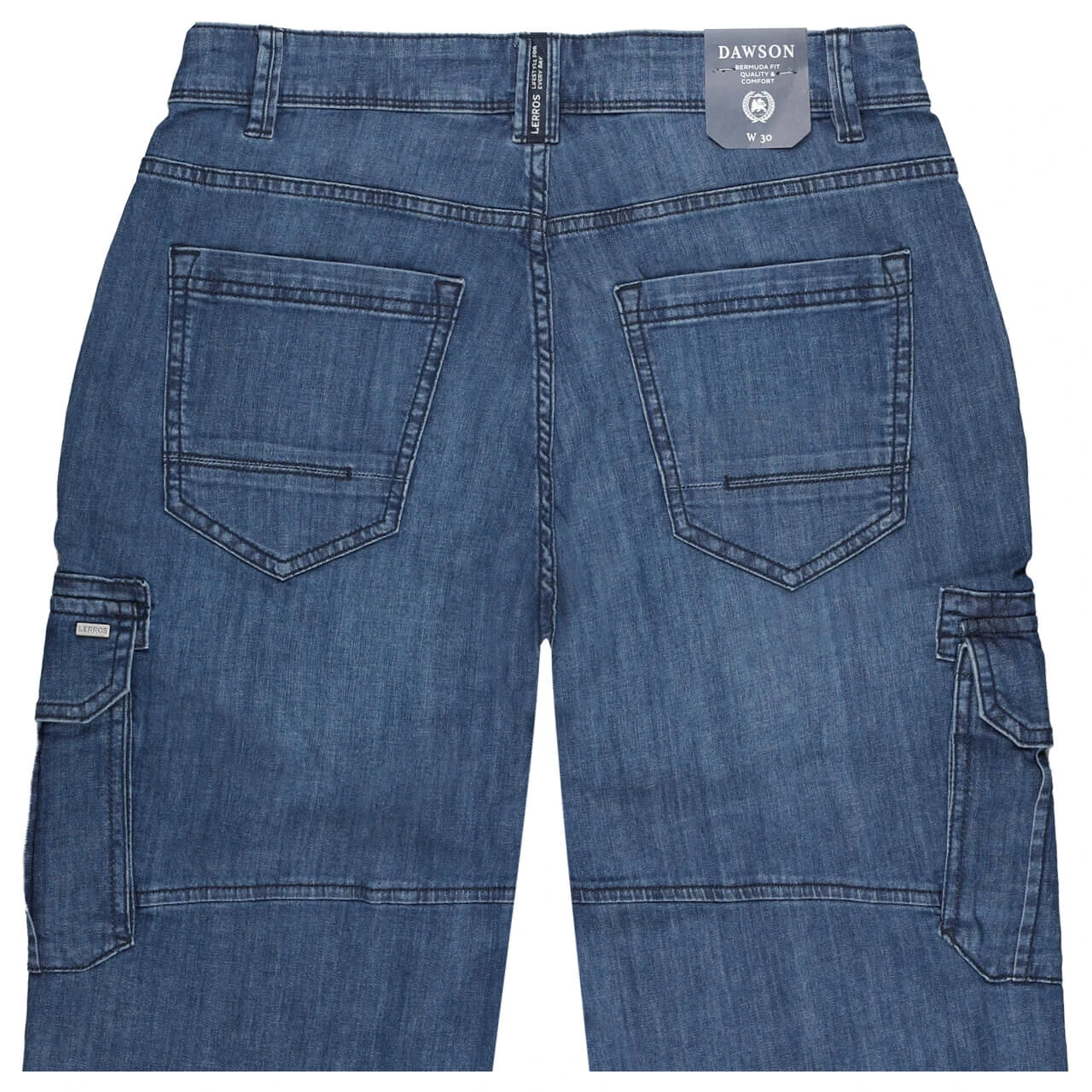 Lerros Dawson 3/4 Jeans Bay Blue Melange 2 Lerros Dawson 3/4 Jeans Bay Blue Melange – Bild 2