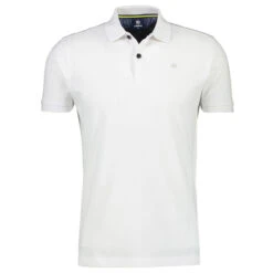 Lerros Herren Piqué Poloshirt White
